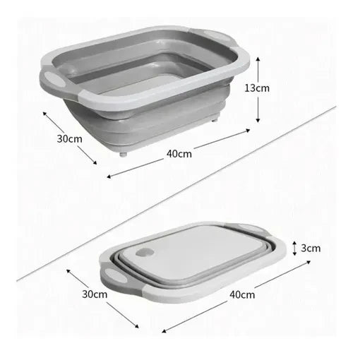 Tabla multifuncional con escurridor