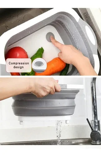 Tabla multifuncional con escurridor