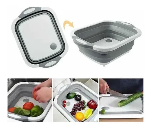 Tabla multifuncional con escurridor