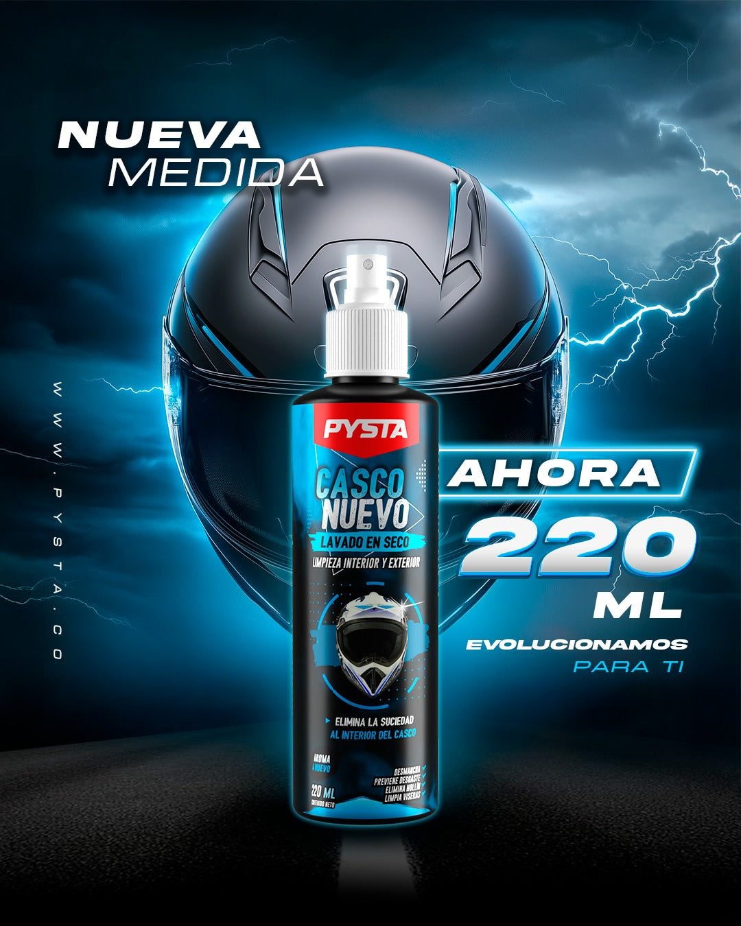 Combo Pysta desengrasante + limpiador de casco