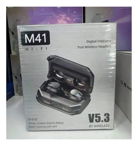 Auriculares bluetooth y  Power bank M41