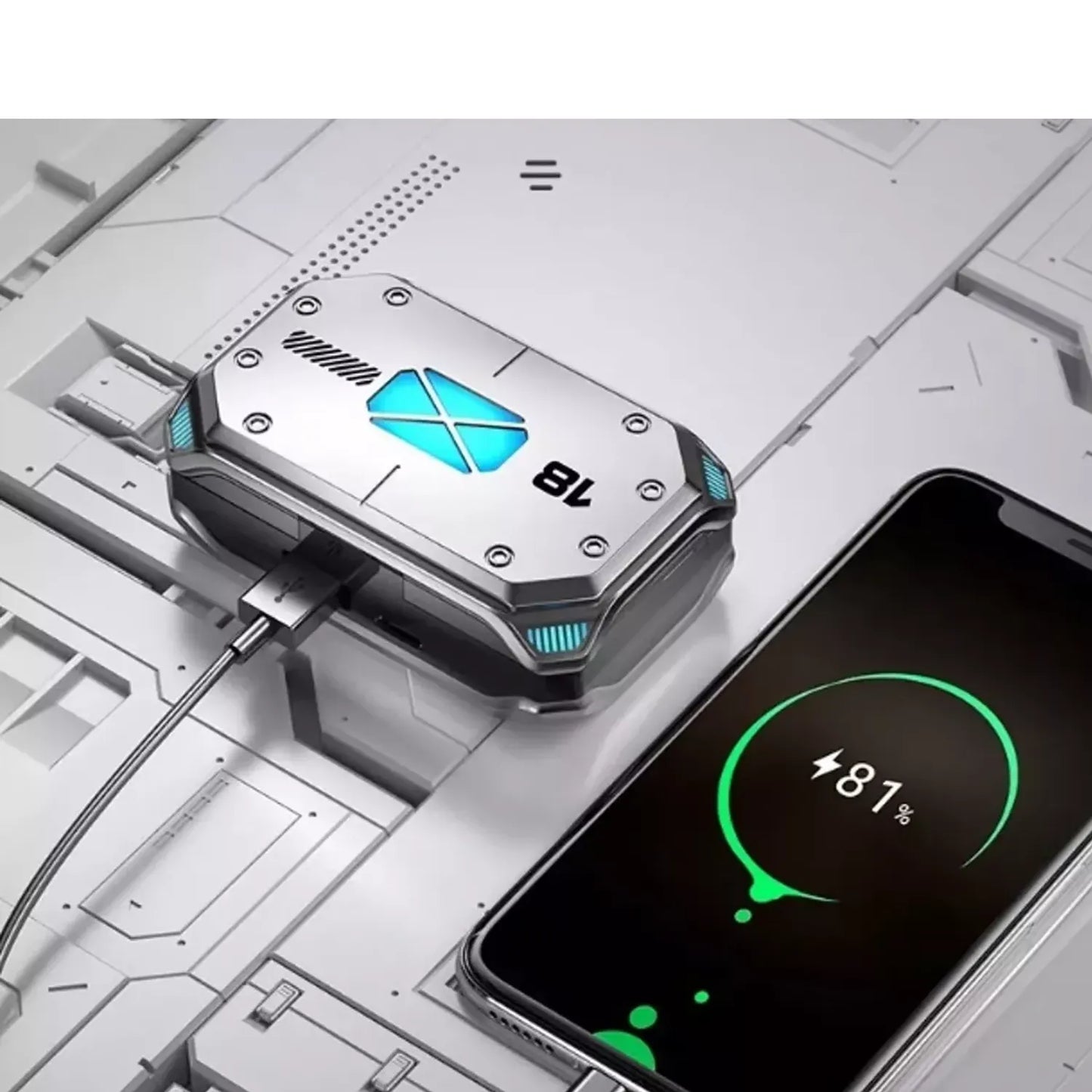 Auriculares bluetooth y  Power bank M41