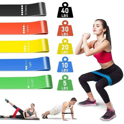 Bandas elásticas para ejercicio (5 unidades)