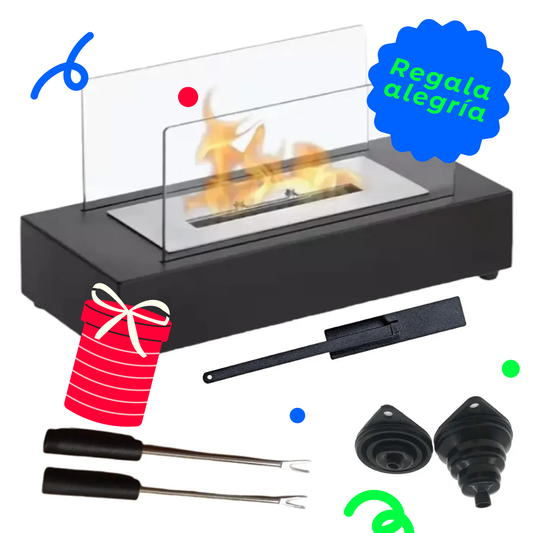 Chimenea de mesa portatil