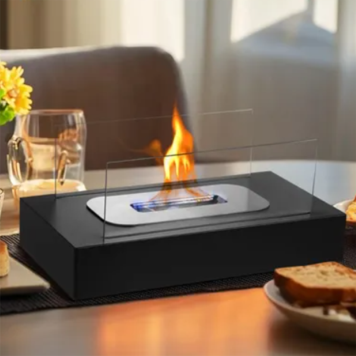 Chimenea de mesa portátil