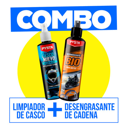 Combo Pysta desengrasante + limpiador de casco