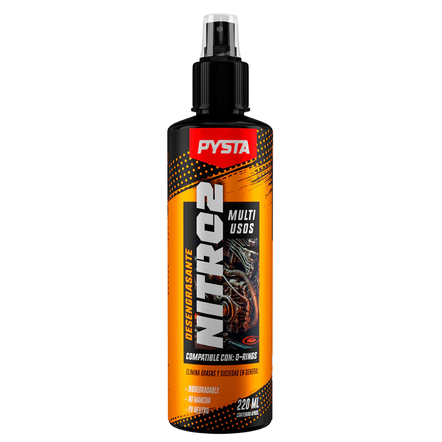 Kit desengrasante Pysta Nitro 2 + candado alarma