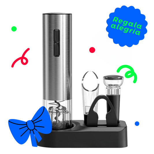 Kit descorchador de vinos eléctrico
