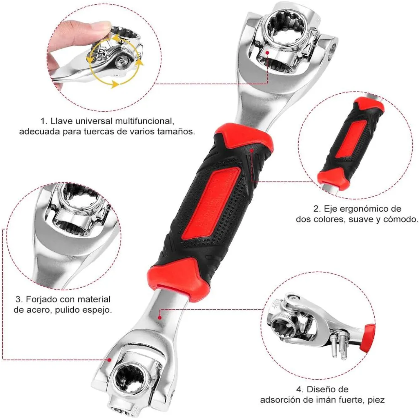 Llave multifuncional universal 48 en 1