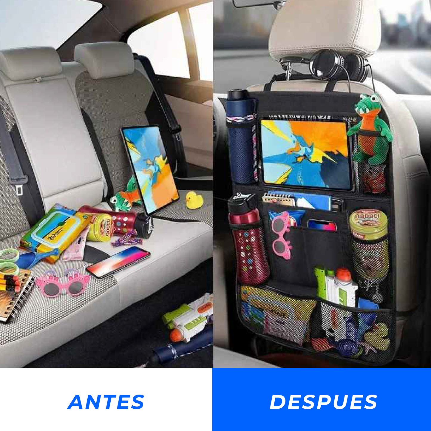 Organizador para asiento de carro