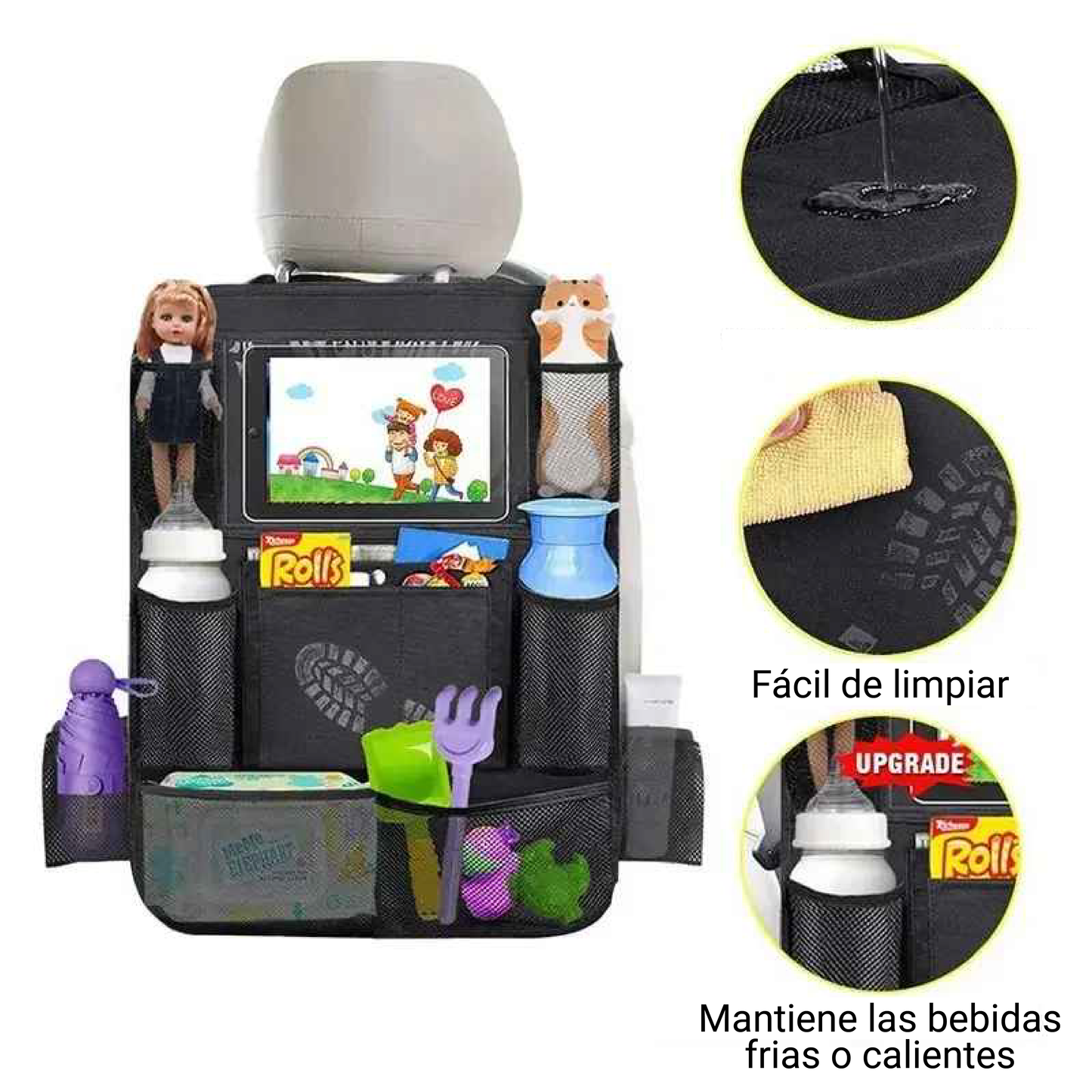 Organizador para asiento de carro