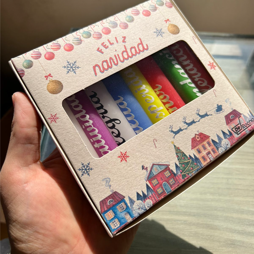 Velas navideñas X8 unidades