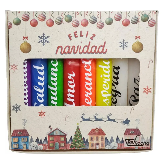 Velas navideñas X8 unidades
