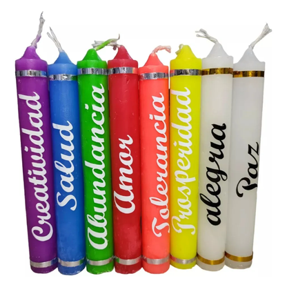 Velas navideñas X8 unidades