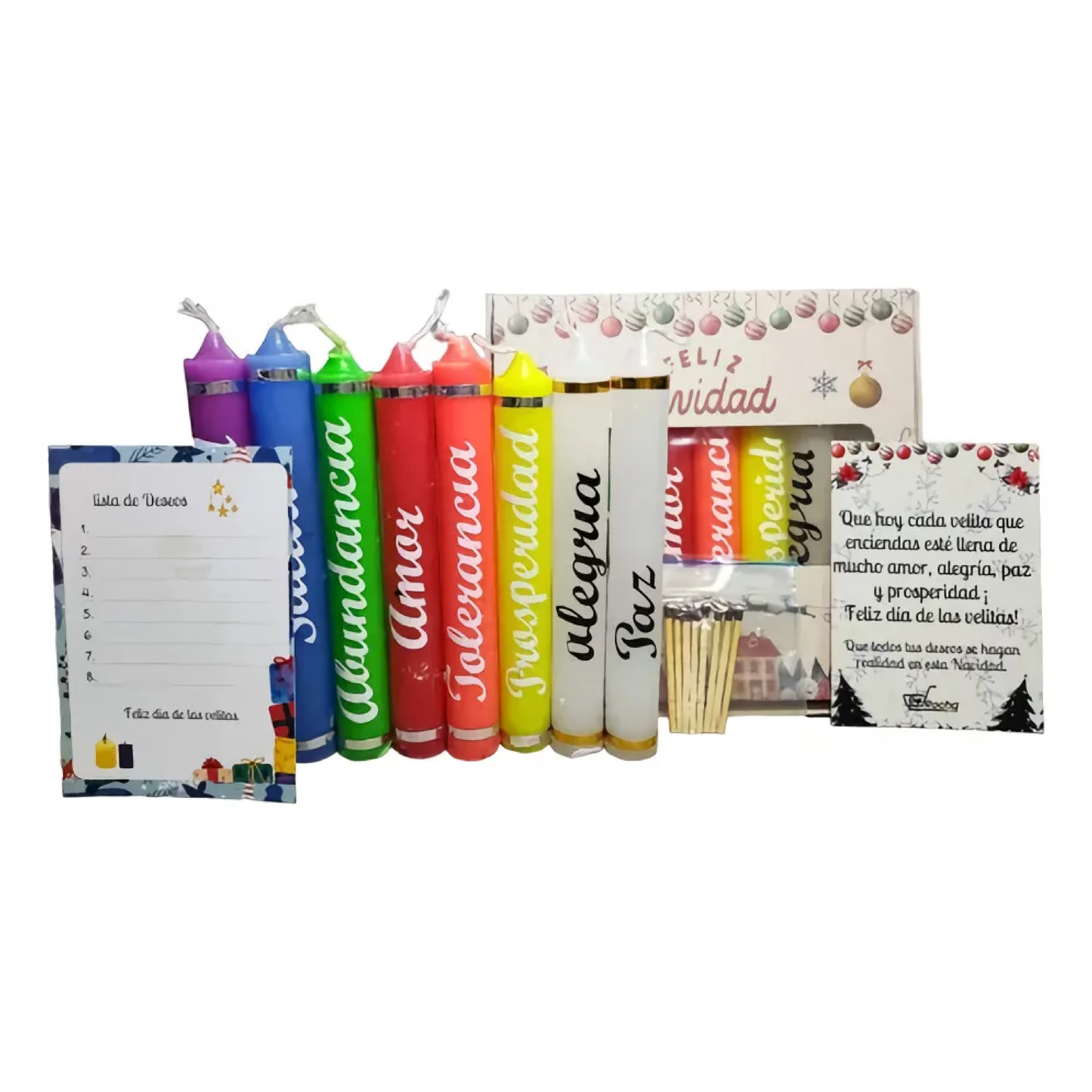 Velas navideñas X8 unidades