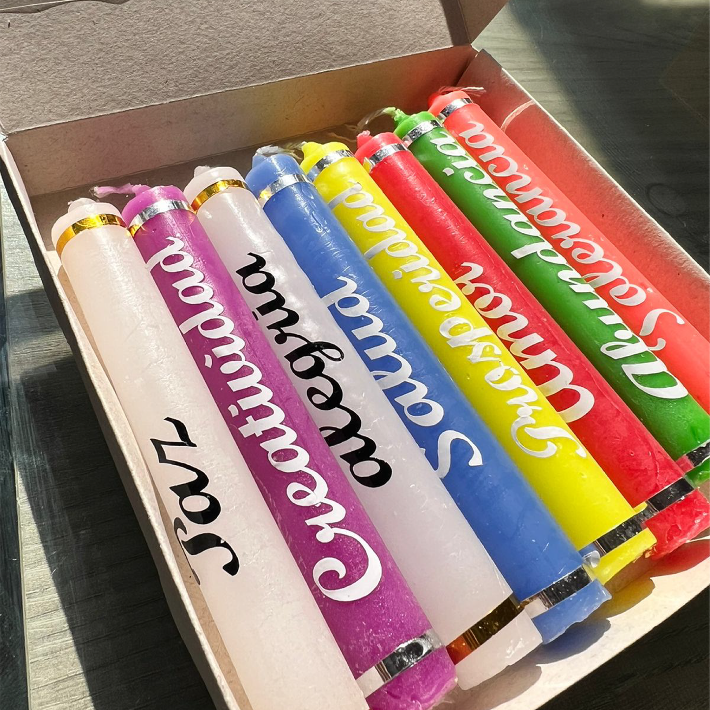 Velas navideñas X8 unidades