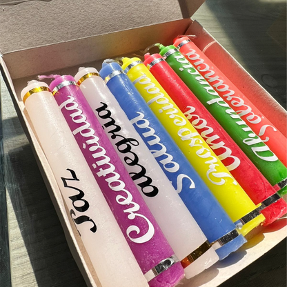 Velas navideñas X8 unidades